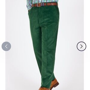 Lands End  men’s forest green corduroy pants 37